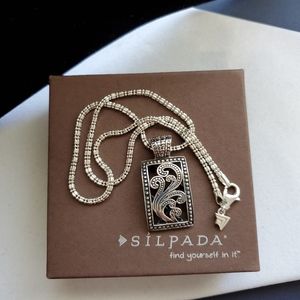⬇️ Silpada Paisley Pendant on a Silpada Dot Dash Chain N2079 ⬇️PRICE DROP⬇️